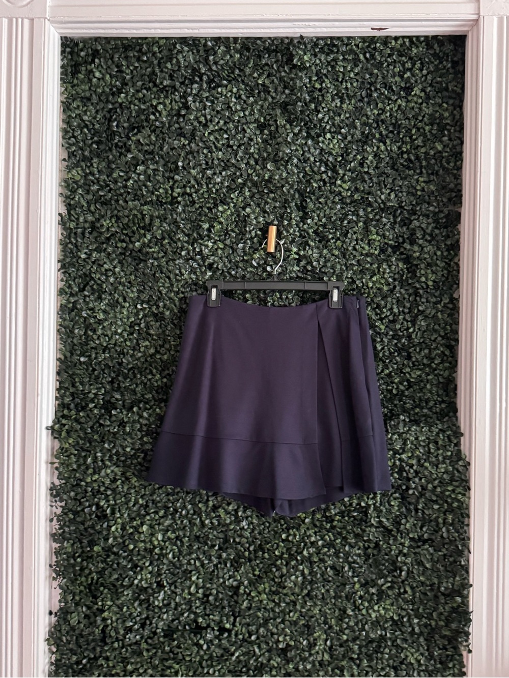 CAbi Navy Women's Skort with Subtle Ruffle at Hem - Picture 2 of 6